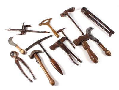 Wood working tools from late 18th century